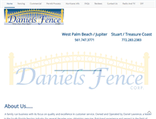 Tablet Screenshot of danielsfence.com